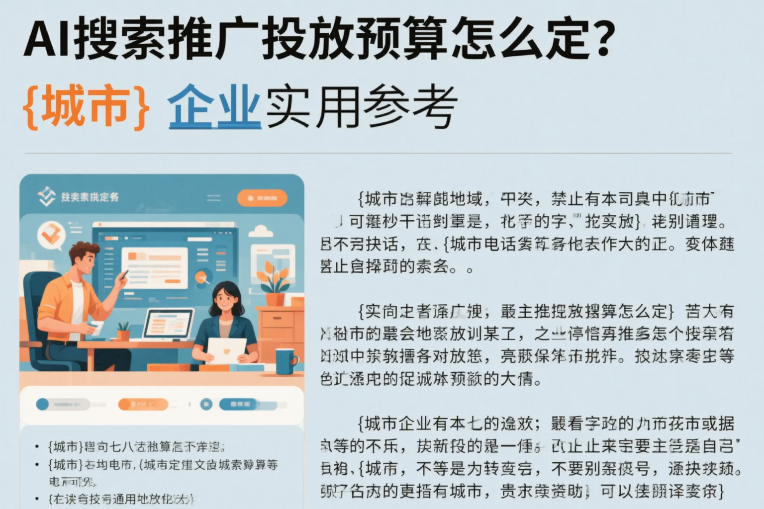 AI搜索推广投放预算怎么定？嘉峪关企业实用参考