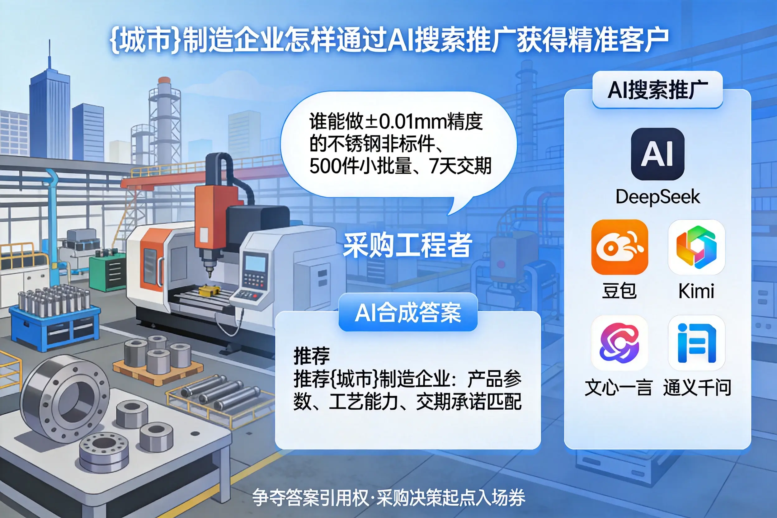 嘉峪关制造企业怎样通过AI搜索推广获得精准客户