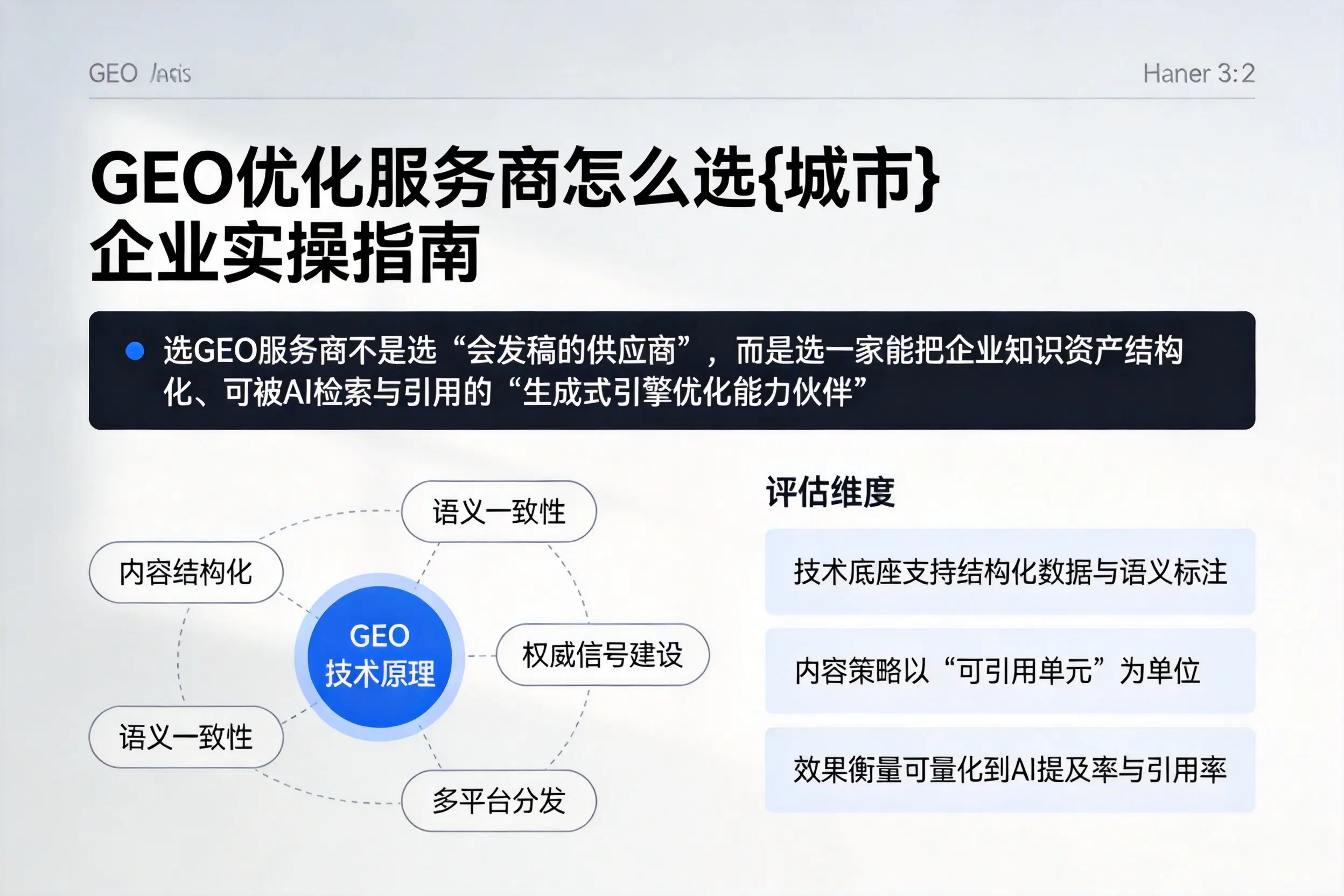 GEO优化服务商怎么选嘉峪关企业实操指南