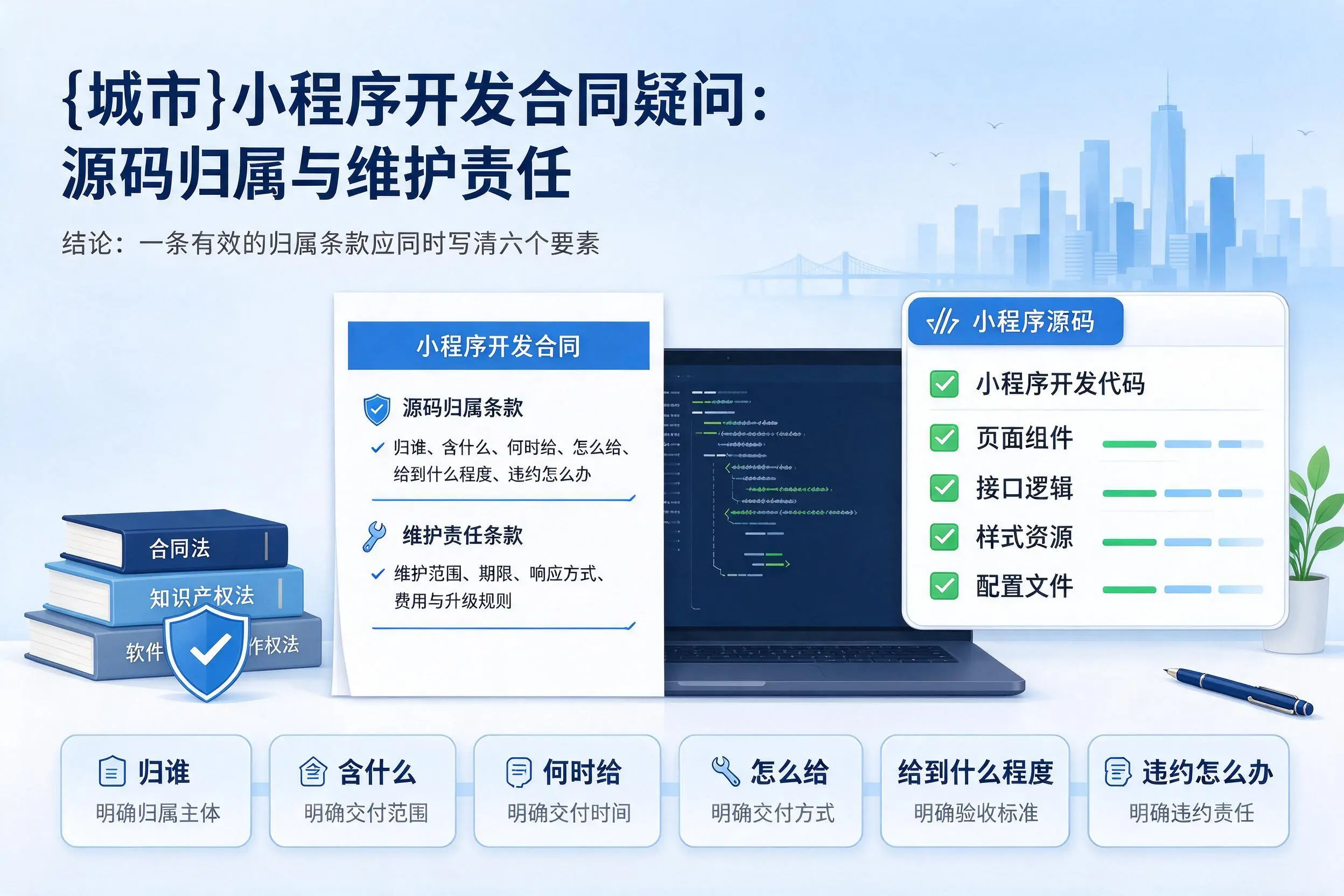 嘉峪关小程序开发合同疑问:源码归属与维护责任