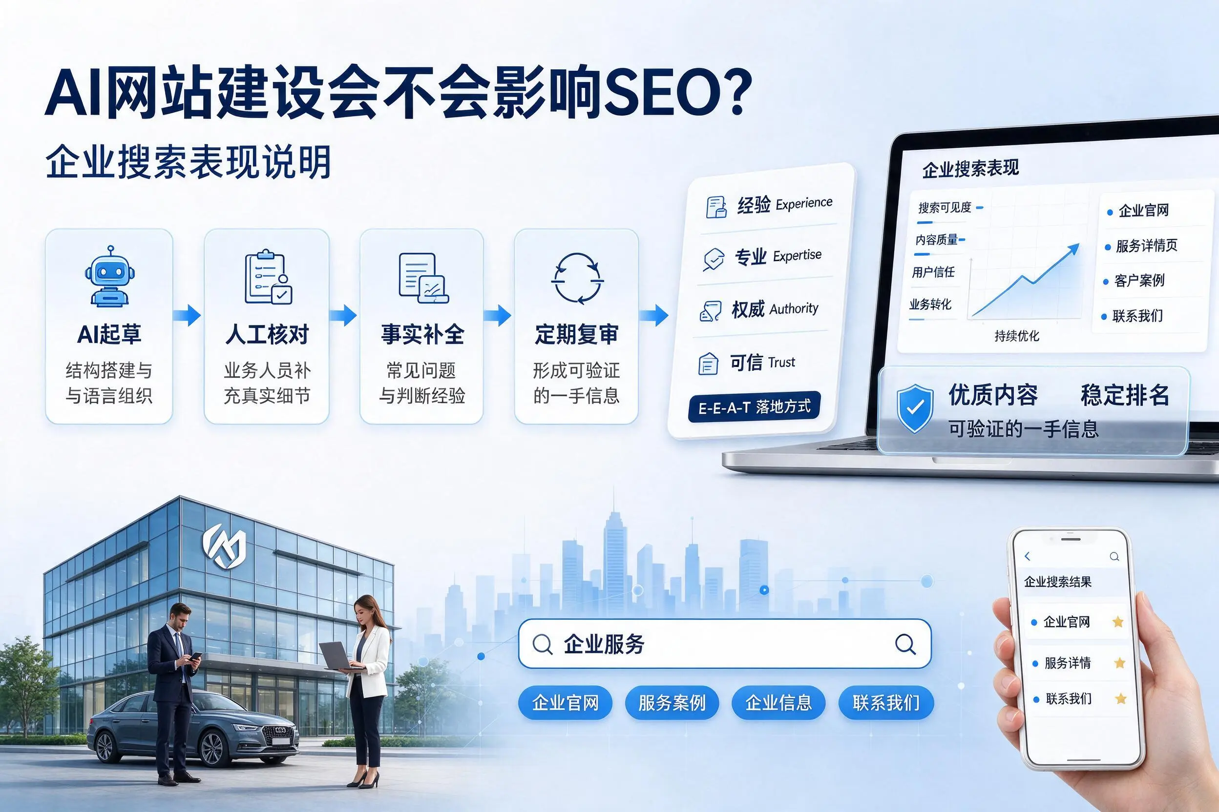 AI网站建设会不会影响SEO？嘉峪关企业搜索表现说明