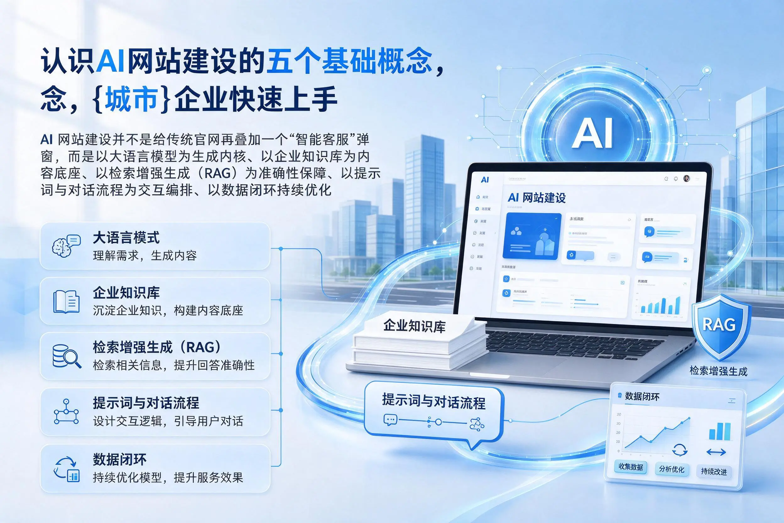 认识AI网站建设的五个基础概念，嘉峪关企业快速上手
