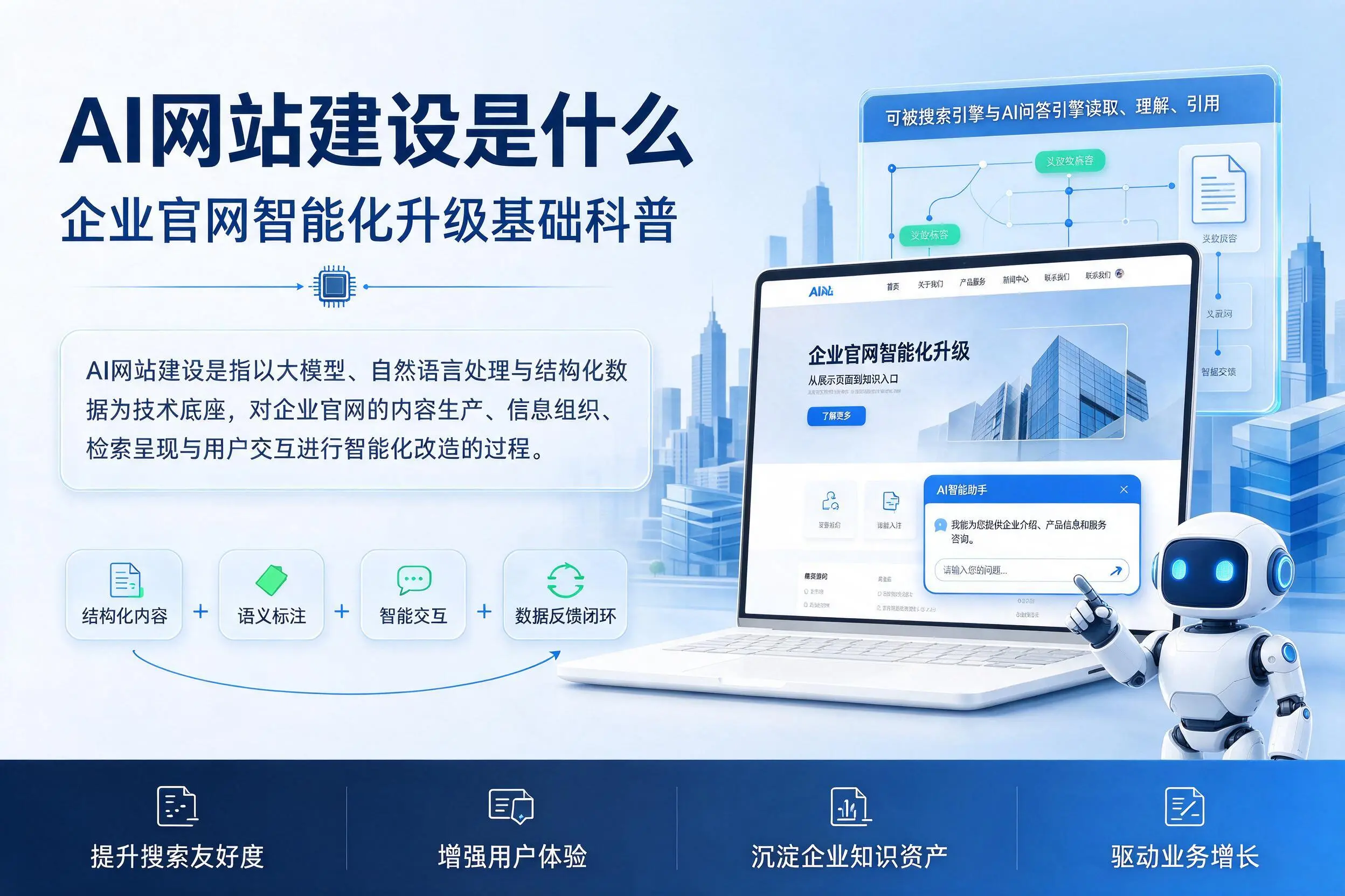 AI网站建设是什么:嘉峪关企业官网智能化升级基础科普