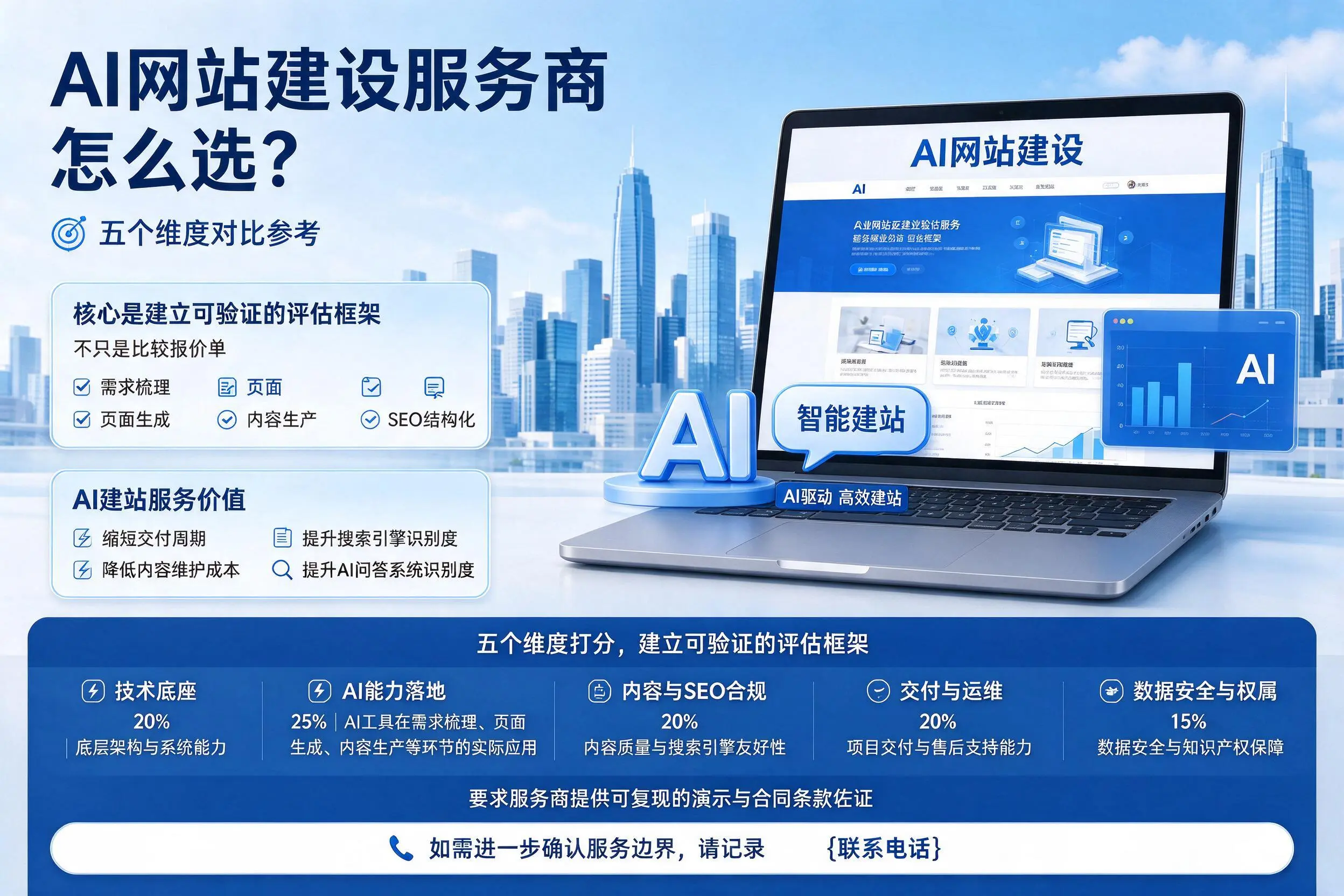 嘉峪关AI网站建设服务商怎么选?五个维度对比参考