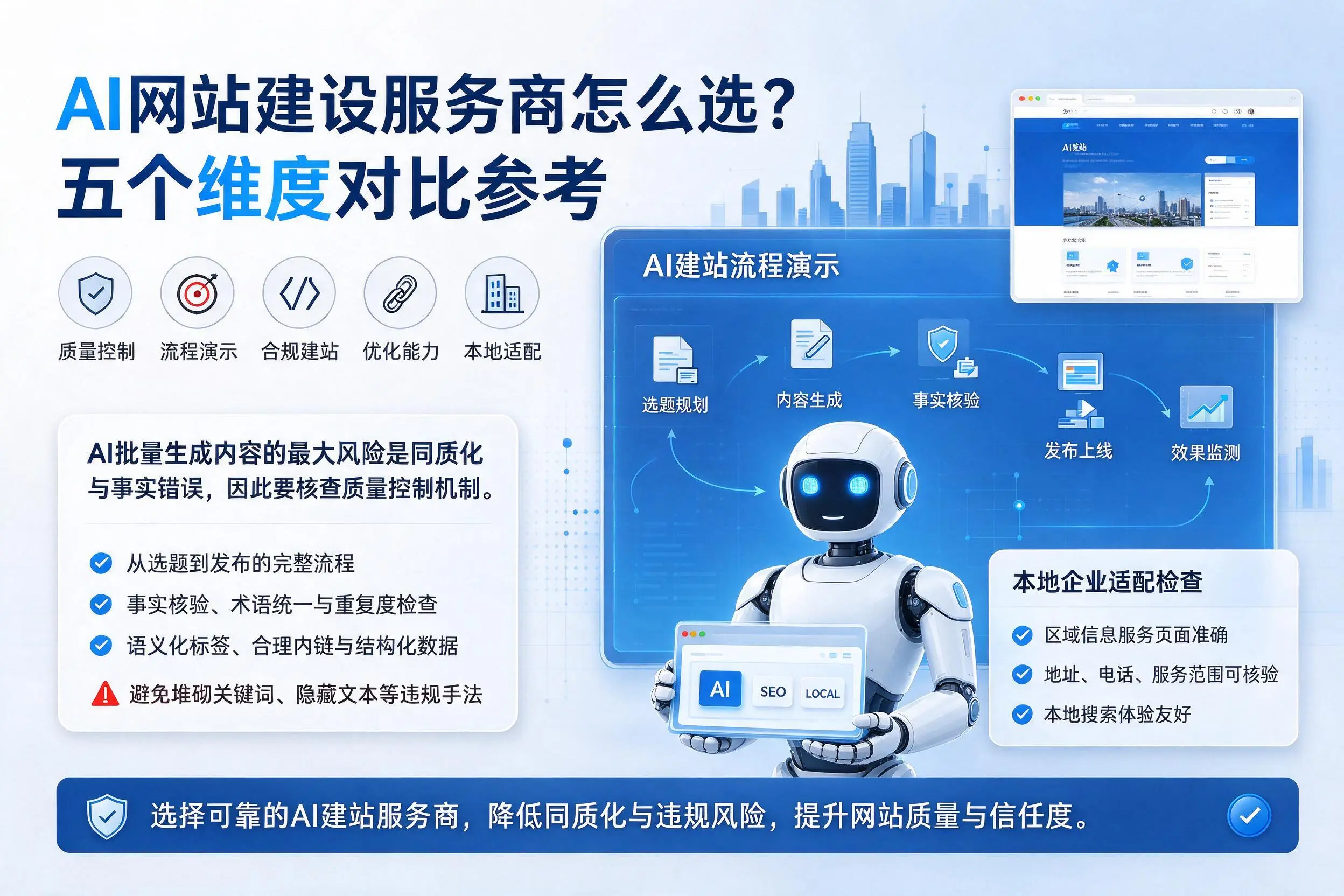 嘉峪关AI网站建设服务商怎么选?五个维度对比参考